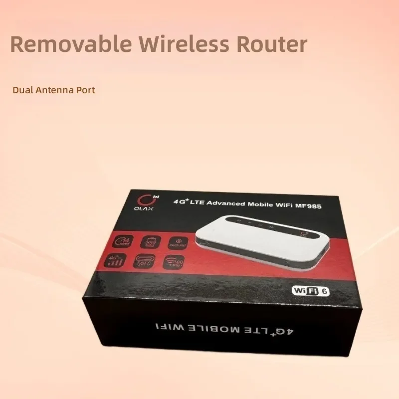MF985 Pocket WiFi Router Dual Antenna Port CRC9 Portable 4G LTE Modem Sim Card Wireless Mobile Hotspot For Travel Home Use