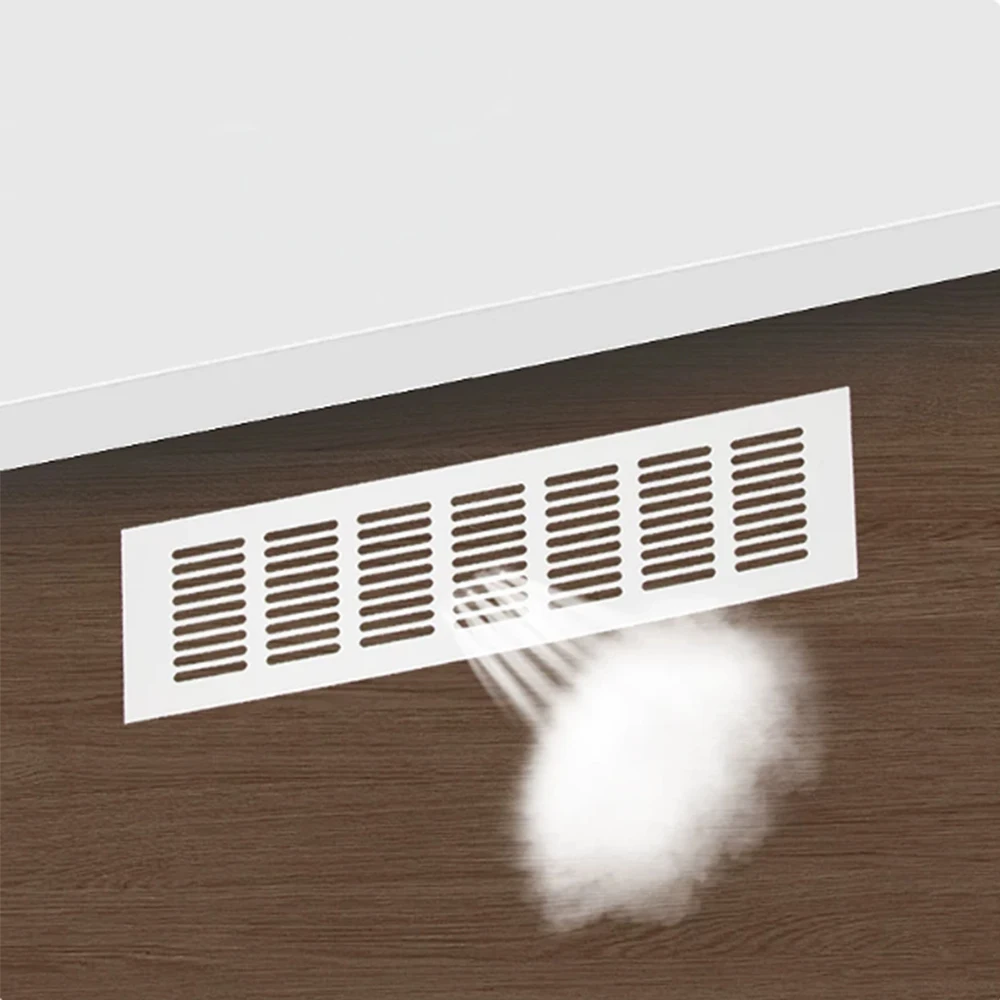 Width150-300mm Aluminum Alloy Perforated Breathable Vent Mesh Plate  Rectangular Cabinet Heat Dissipation Grille Air Vent Panel