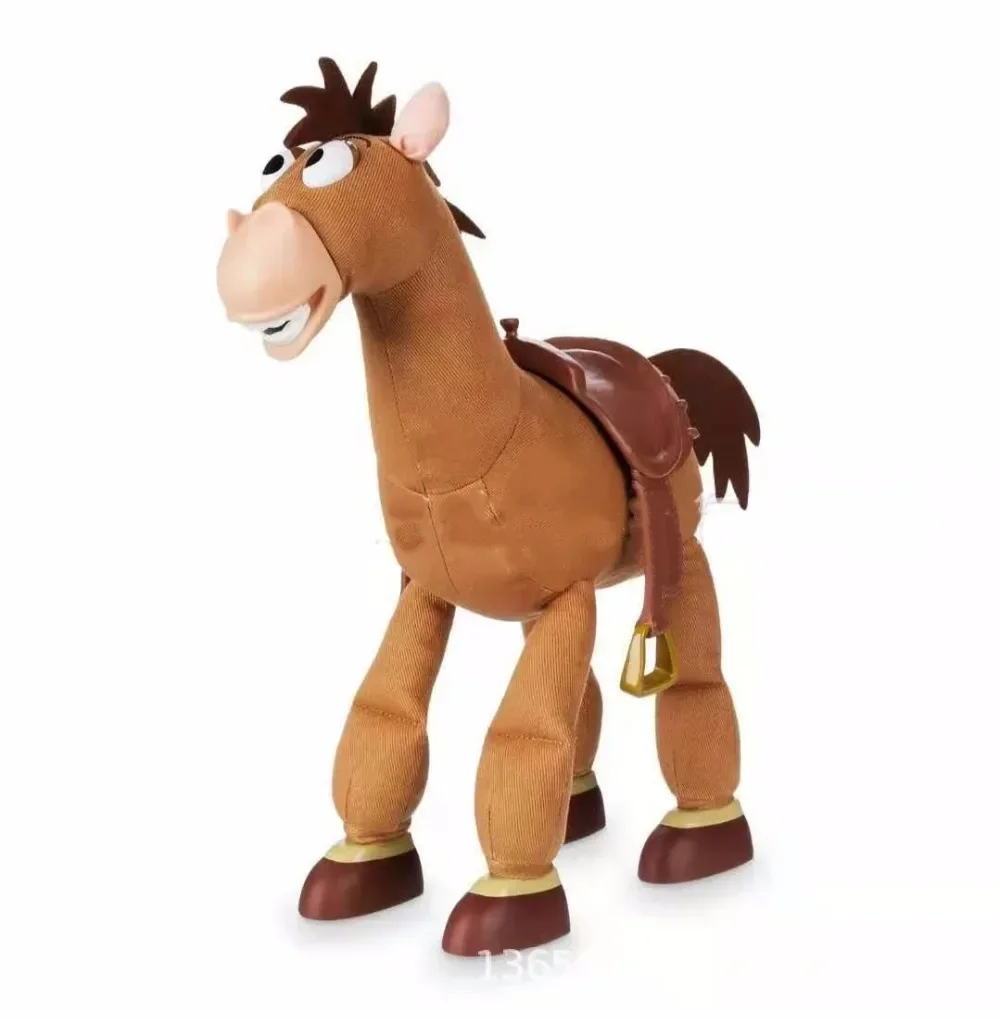 Toy Story 4 Toy Story Toy 4 Jouet coule pour enfants, Figurines d'action, Figurine de beurre en peluche, King Bullseye, Woody's Horse, Modèle parlant, 18 ", 46cm