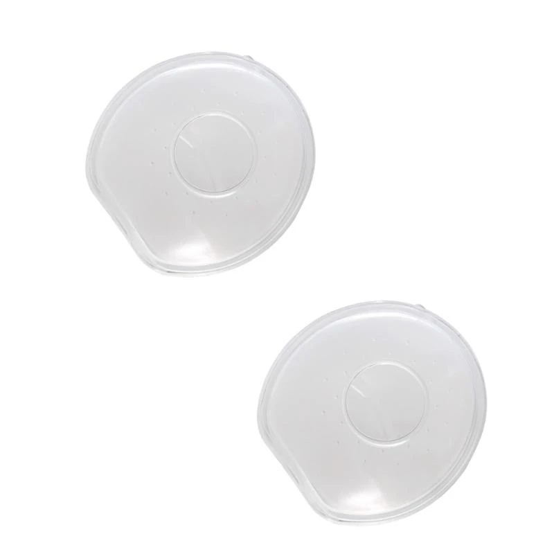 측정 60ml 용량 2pcs에 내장 된 인체 공학적 실리콘 모유 수집기