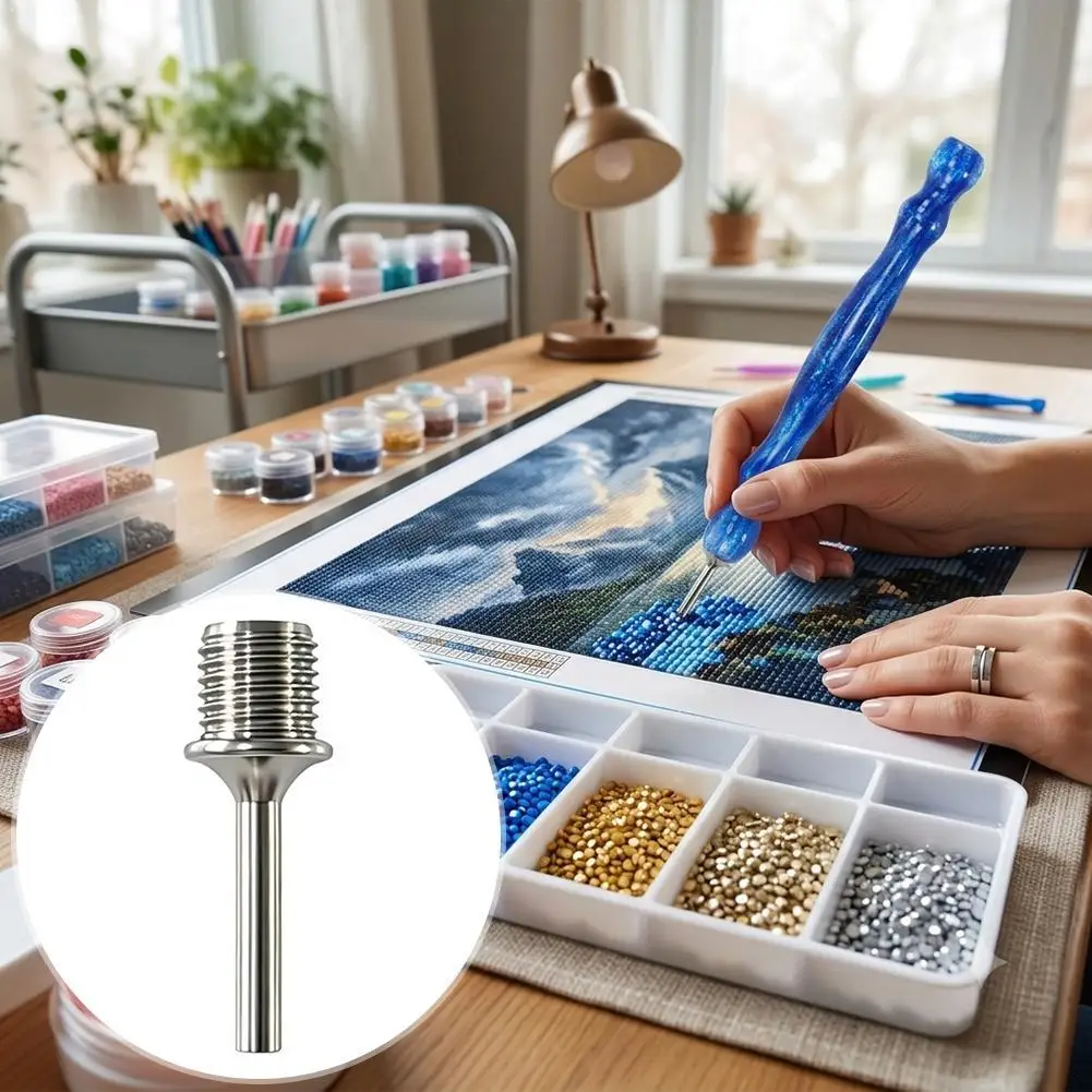  Pen Tip Sturdy Thin Multi-functional Threaded Tip Embroidery Nail Art Tool Accessories