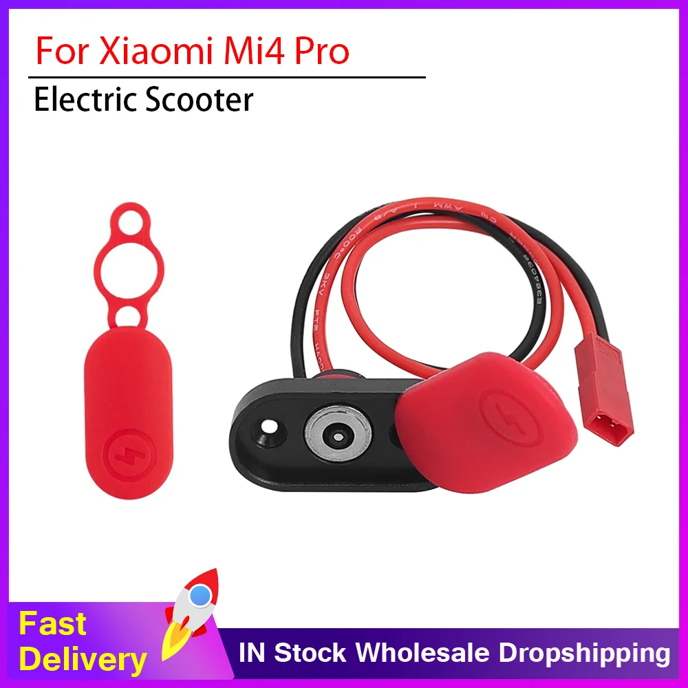 Ladeloch, wasserdichte Abdeckung mit Ladekabel, Ladeanschluss für Xiaomi 4, Pro, Elektroroller-Zubehör