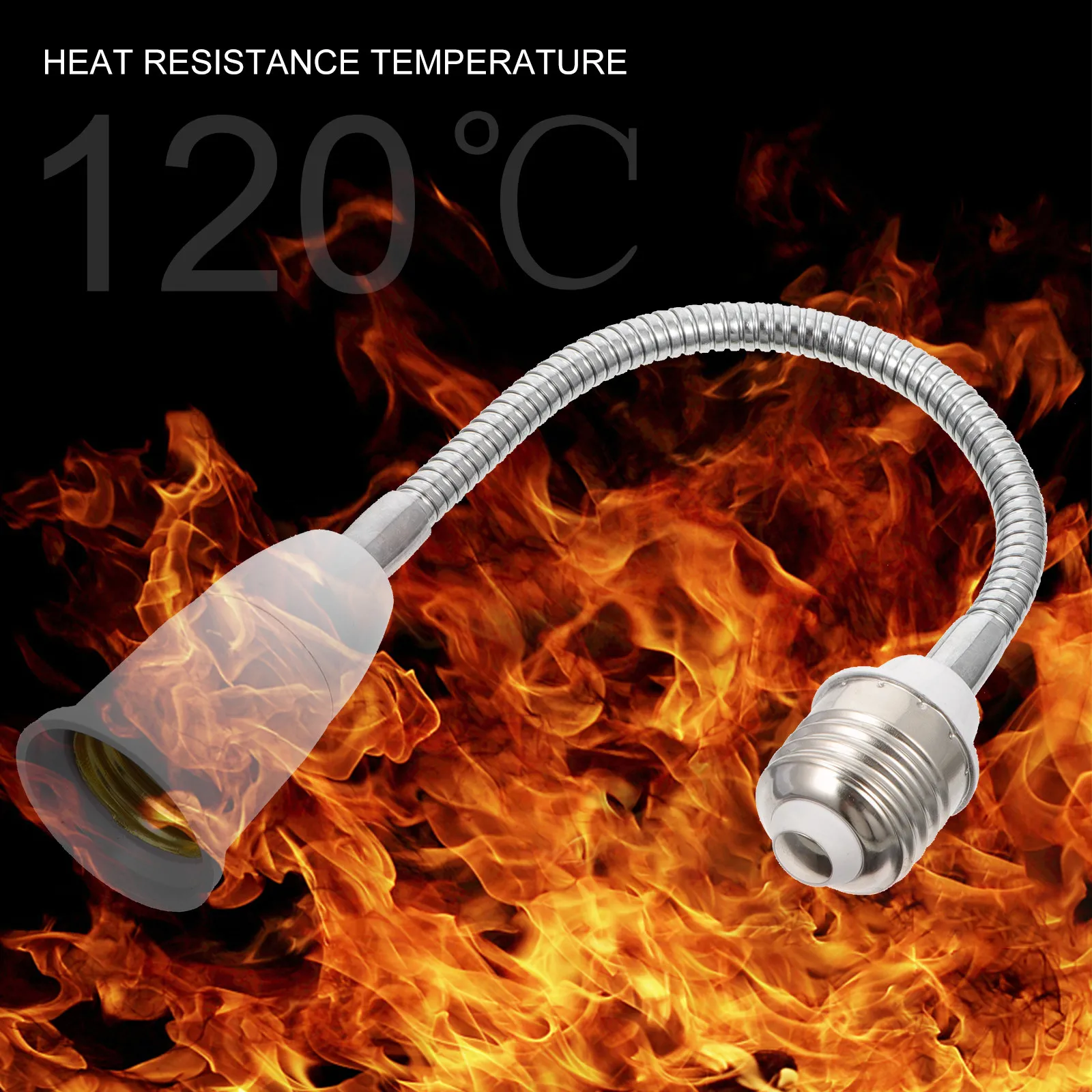 Adapter Lamp Bulbs Holder Adapters Extension Socket Flexible Adjustable Light Extender Wire