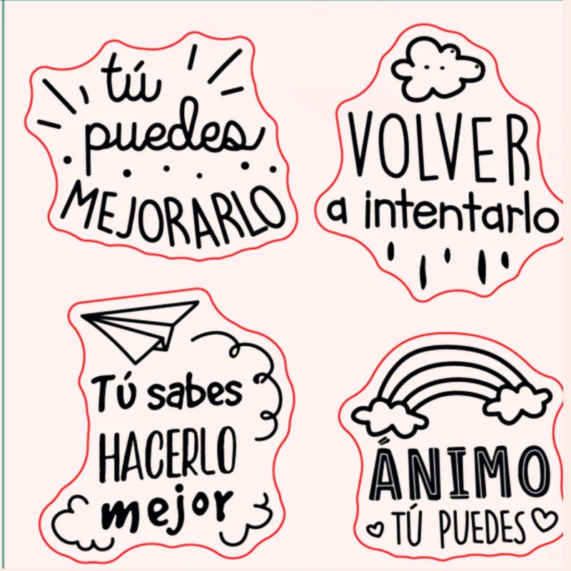 Yeni İspanyolca kelime ortak ifade için temizle damga şeffaf silikon damga mühür levha Scrapbooking fotoğraf albümü dekorasyon yeni sp