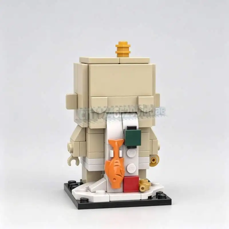 1146PCS Garbage Pail Pack MOC Building Blocks Cute Character Figures Model Creative DIY Assembly Educational Toy Collection Gift