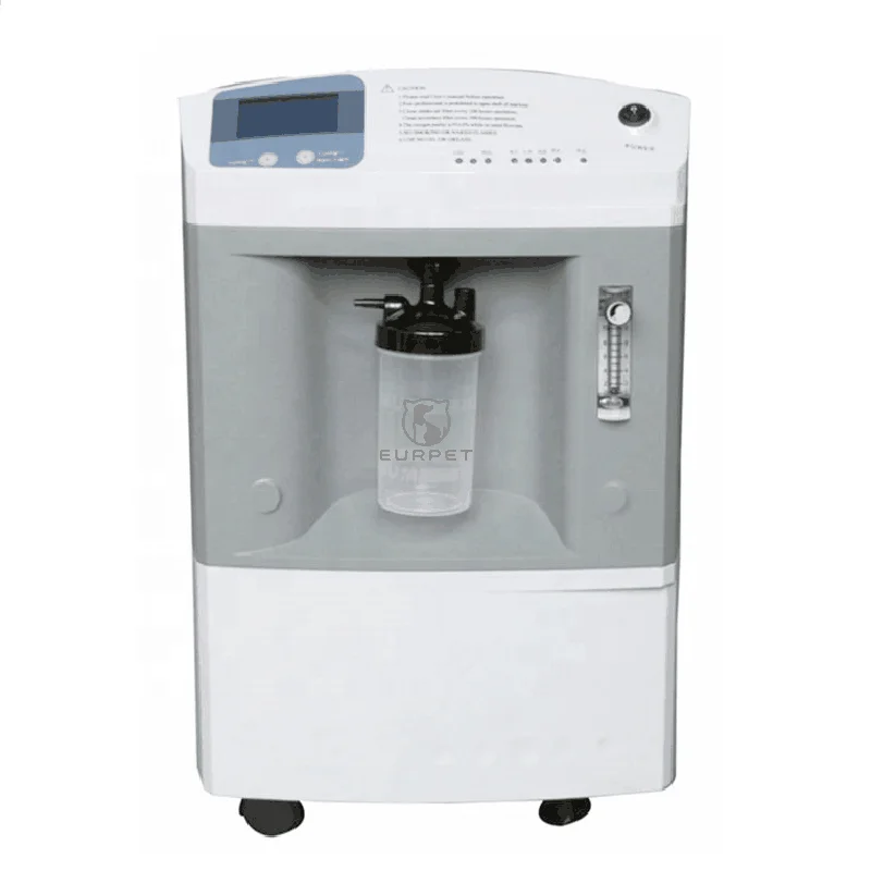 EURPET Veterinary Instrument Portable Oxygen Concentrator 5 Liters Animal Products for Pet Clinic