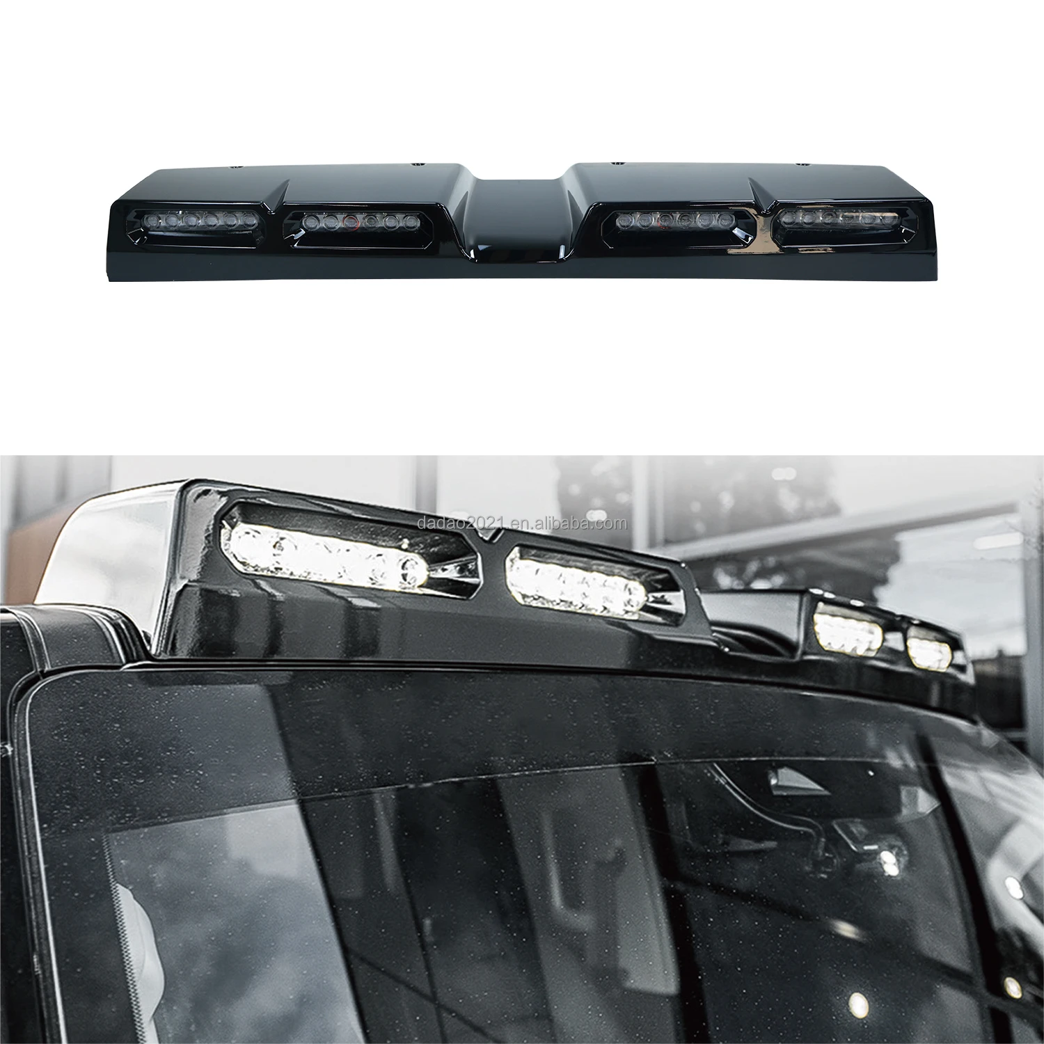 High Quality Modification Spare Parts 4 Led Front Top Roof Spoiler Light Roof Spoiler Lights For Tank 300 Roof Spoiler Light