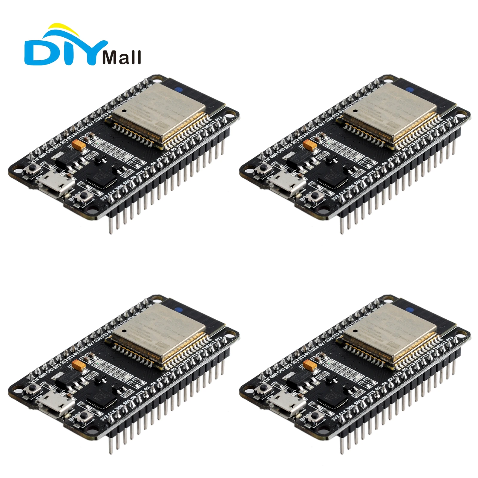 

Модуль ESP-WROOM-32 Макетная плата ESP32S, двухъядерный Wi-Fi + BT 4,0 для проектов Arduino/IoT