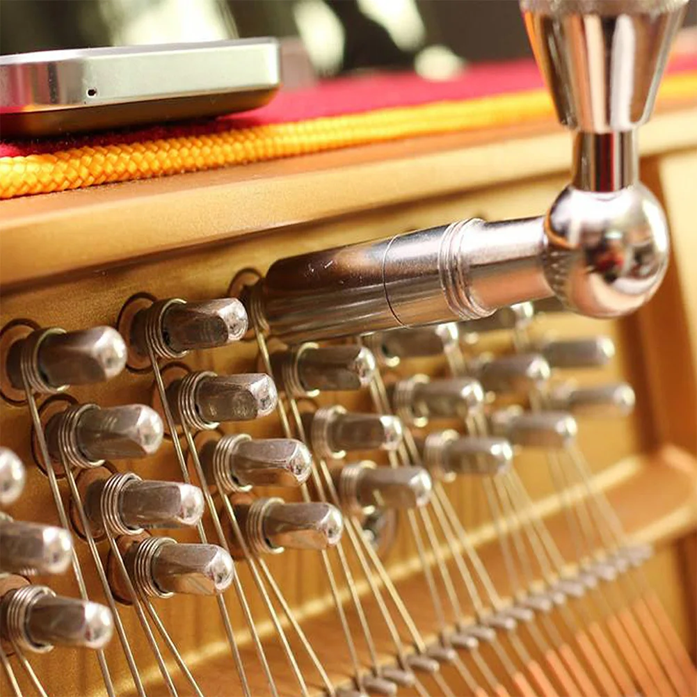 6-delige professionele piano-stemkit Duurzame metalen moersleutel Houten handvat Geluidsblok Sponsgereedschap voor ervaring