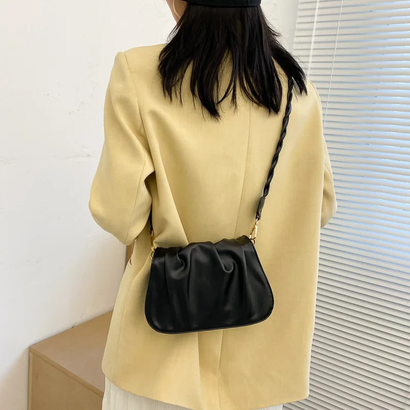 Shoulder Crossbody Bag Casual  WOMEN  Hasp  SOFT 2023 New Fashion Solid Color Crossbody Bags for Women  Tote Bag