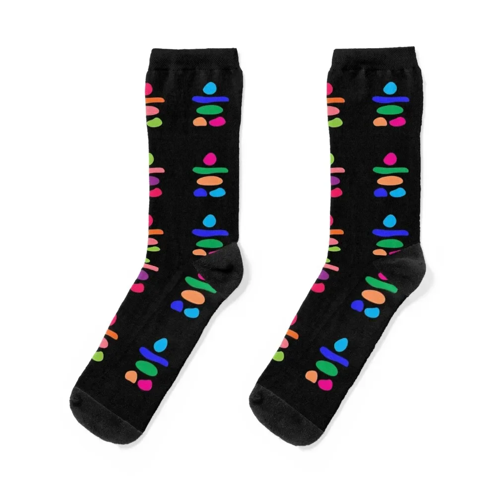 

Inukshuks Socks happy colored winter thermal loose Socks Girl Men's