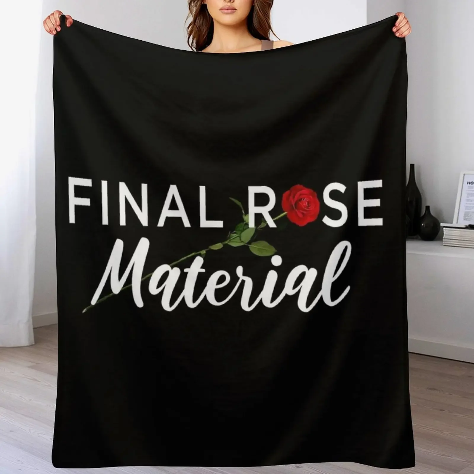 

Final Rose Material The Bachelor Throw Blanket Softest valentine gift ideas Blankets