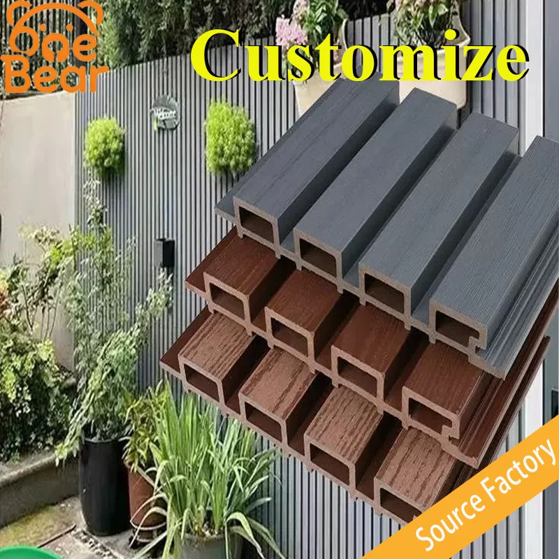 

Outdoor wall panels, WPC moisture-proof, courtyard terrace outdoor wood-plastic fence panels, wall and ceiling panels.