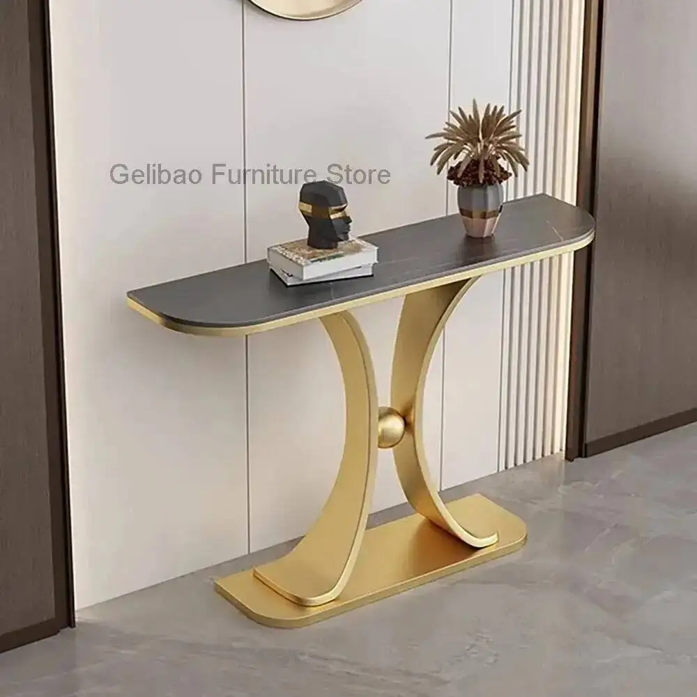 

Glam Beauty Entryways Console Nordic Table Metal Minimalist Console Table Aesthetic Glamour Tisch Wohnzimer Home Furniture