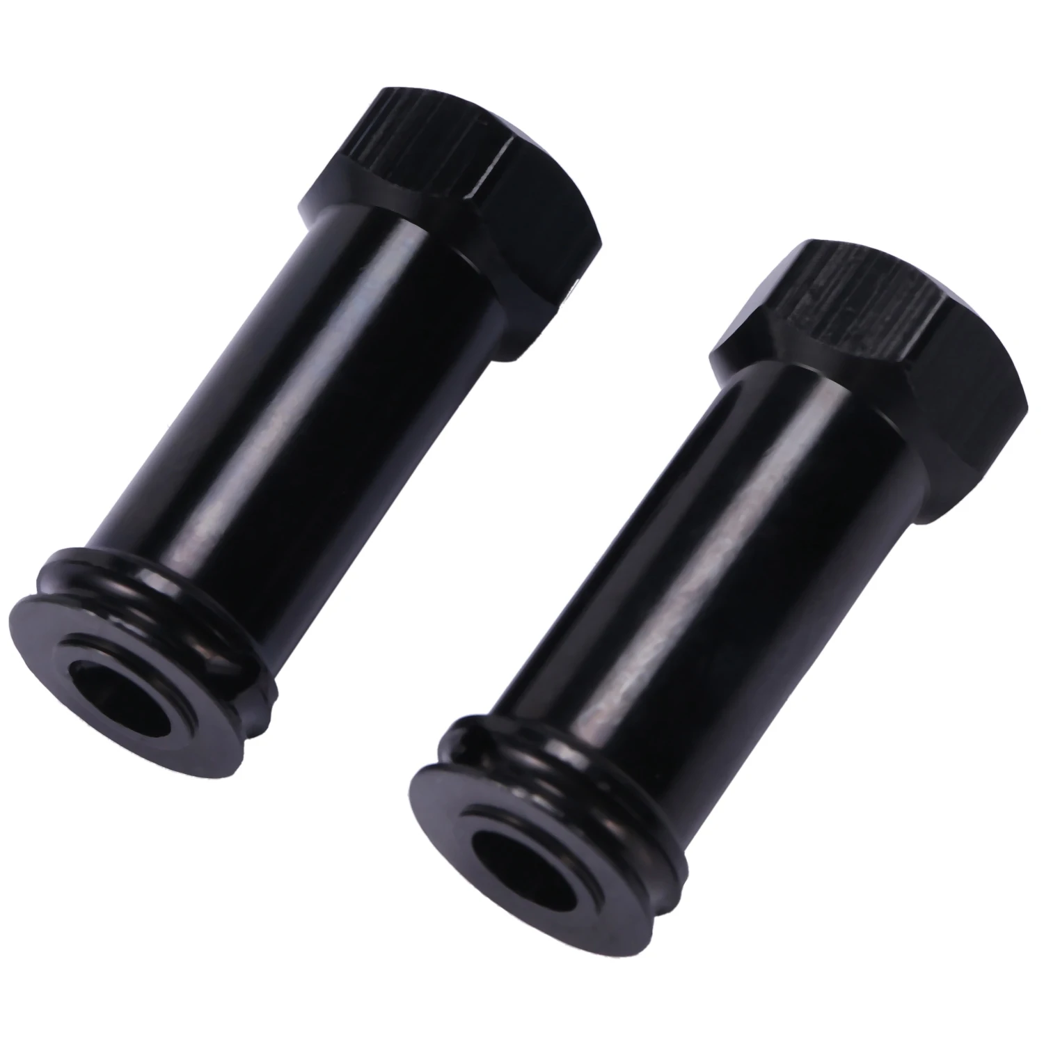 A17I 12 ミリメートルアルミホイール六角アダプタロング 29 ミリメートル延長 RC カー変換部品 1/12 12428 12423 ブラック