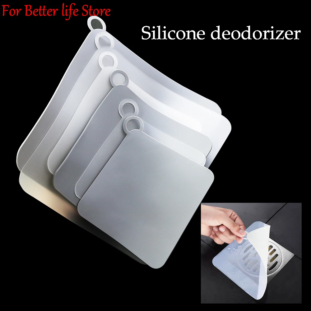 

Thick Silicone Floor Drain Deodorant Cover Bathroom Deodorant Insect-proof Seal Household Sewer Pipe Sink Anti-smell Floor Cover