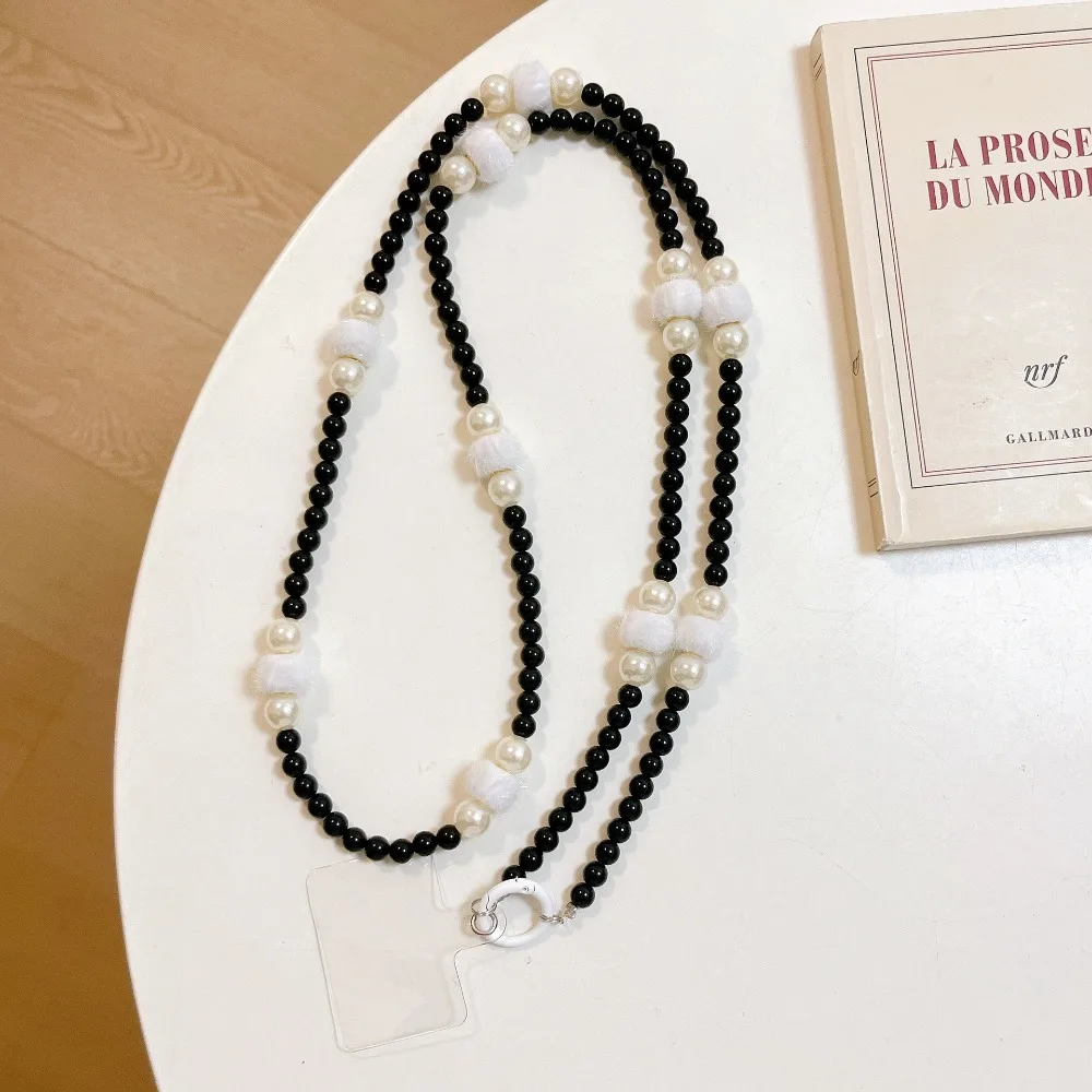 

Hairy Balls Crossbody Phone Strap Bag Chain DIY Mobile Phone Lanyard Long Anti Lost Phone Neck Straps Hanging Ornaments