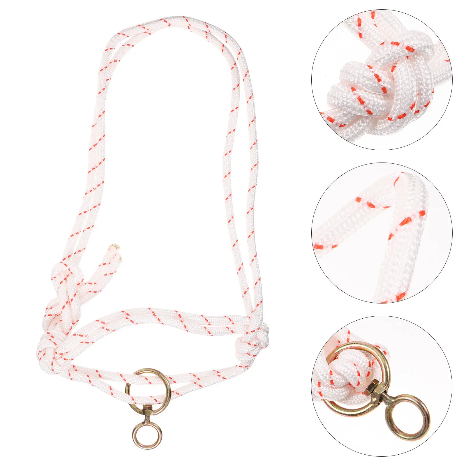 

Reusable Cattle Halter Comfortable Nylon Cow Halter Safety Traction Equipment Bitless Bridle for Cattle Cow Lanyard