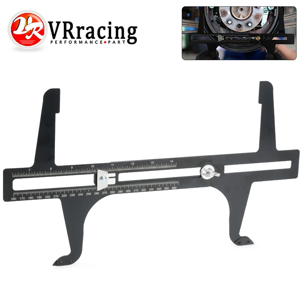 

Brake Measuring Tool 6.5-14.25 Inch (160-360mm) Dual Scale Combination For Brake Shoes Rear For Rotor Reset