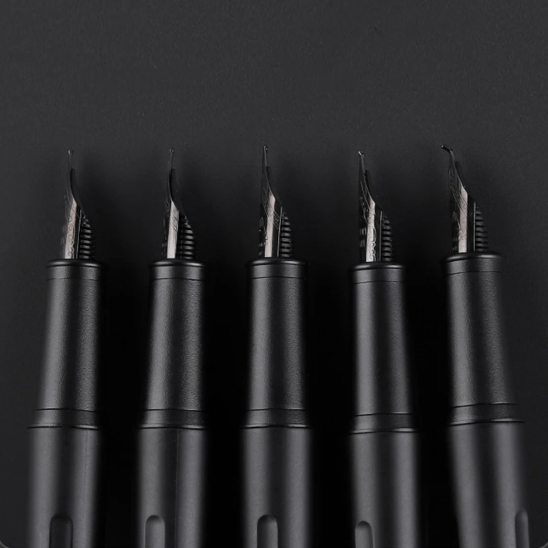 Luxury Titanium Nib Fountain Pen Writing Signing Calligraphy Pens Gift Office Stationery Supplies