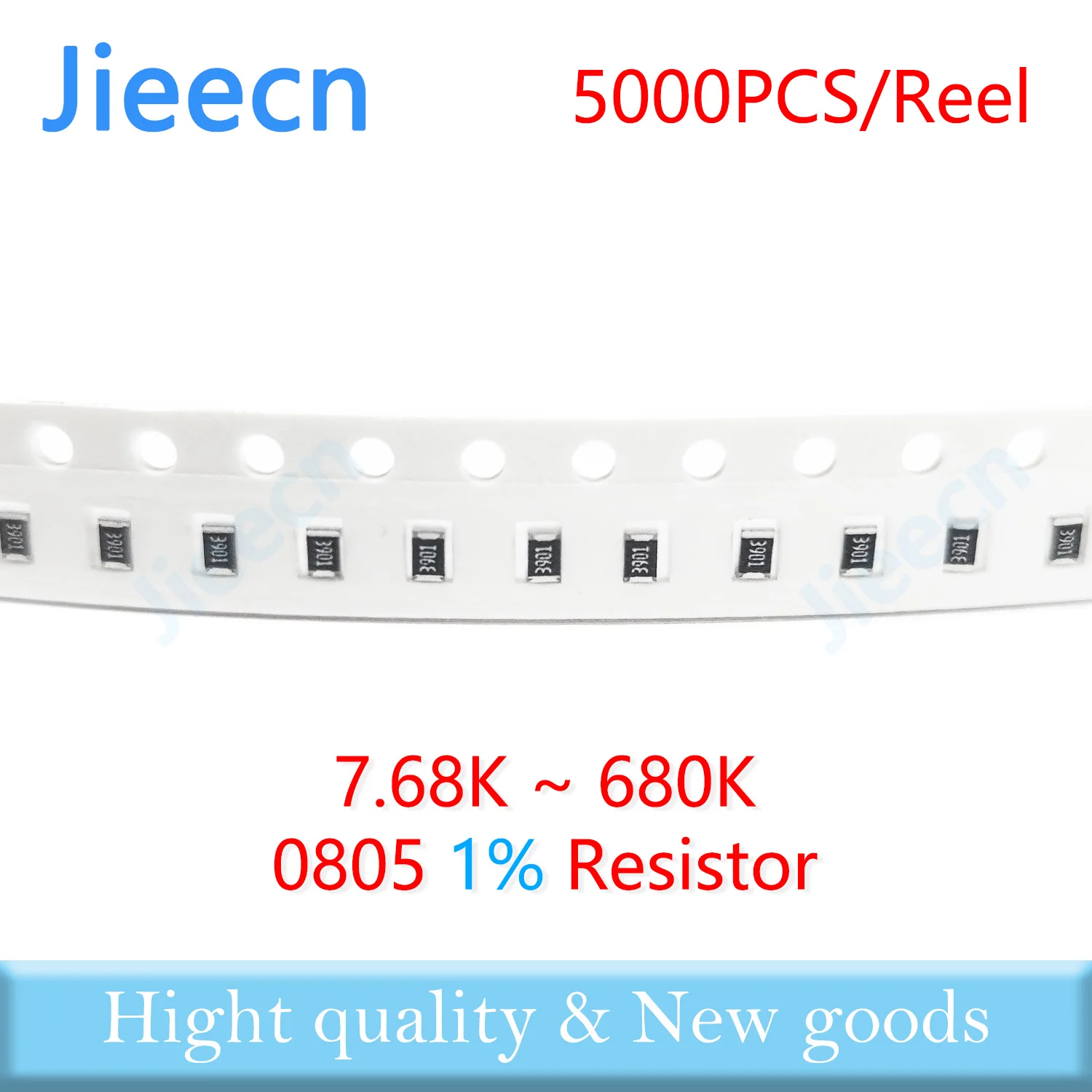 

Jieecn 5000PCS 0805 F 1% SMD Resistor 7.68K-680K 1/8W 10K 9.76K 11K 12K 13K 15K 16K 18K 49.9K 499K 97.6K 110K 100K ohm 2012