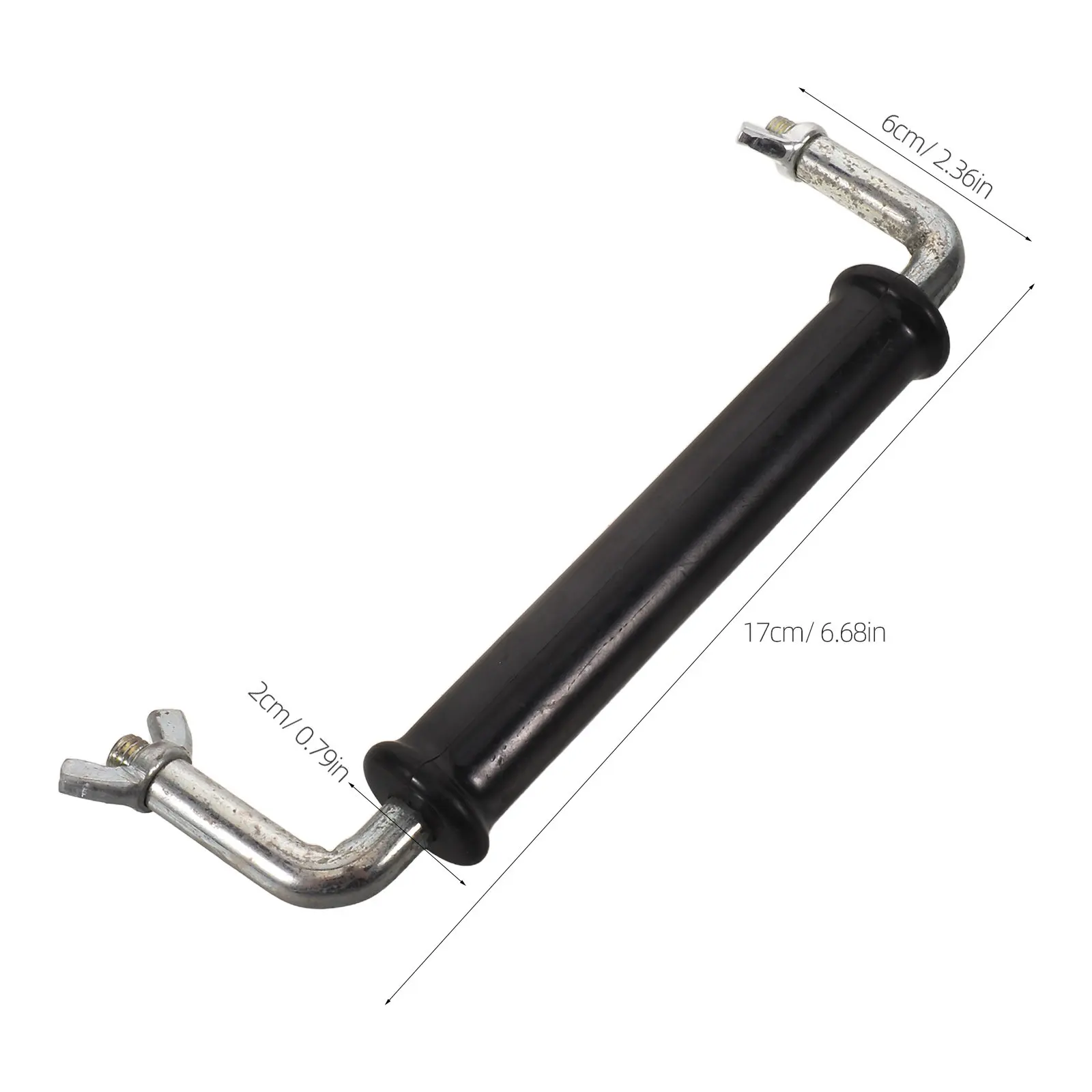 Fireplace Door Handle Replacement Heat Resistant Stove Door Pull Handle U-Shape 170Mm Hole Center Anti-Scald Wood Burning Stove