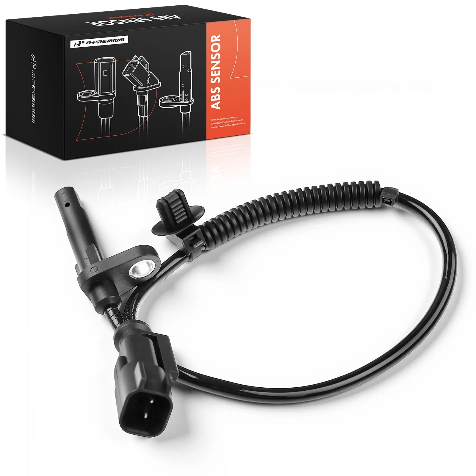 A-Premium Rear Driver or Passenger Side ABS Wheel Speed Sensor for Ford E-Transit 2022-2024 Transit-150 Transit-250 2015-2025