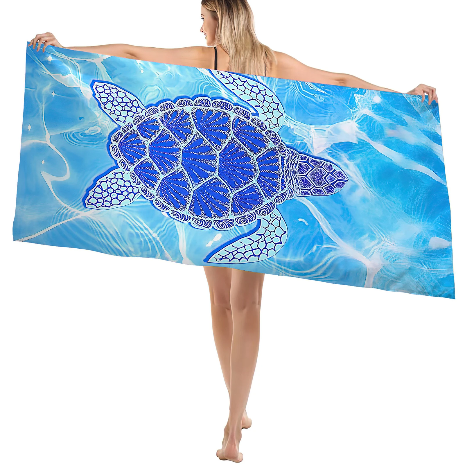 Bohemian Style Swimming Beach Towel Easy to Wash Compact Size Lightweight Towel for Friend Family Neighbors Gift