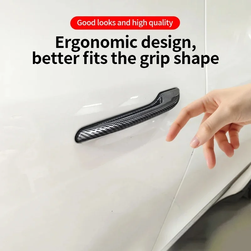 Car Door Handle Cover For Tesla Model 3/Y /Y Juniper/3 Highland 2026 4Pcs ABS Patch Accessories