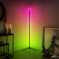 Modern Minimalist Floor Lamps Led Floor Lamp Smart Home Lights Black Tripod Floor Lamp Rgb 10 Plastic WIFI White 80 20W 100 2000