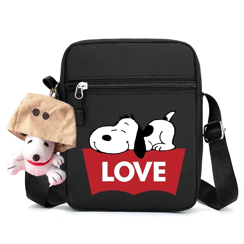 Snoopy Shoulder Bag for Women Diagonal Crossbody Backpack Chest Bags Men Casual Handbag Wallet Mobile Phone Waist Pack Y2k Gift