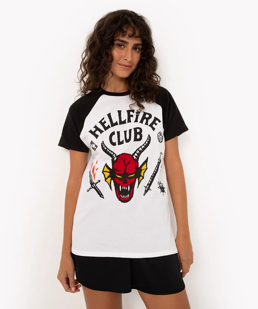 Hellfire Club Monster Graphic T-shirt High-Quality Short Sleeved  Summer O-Neck Comfortable Streetwear Top Men'S&Women'S T-Shirt