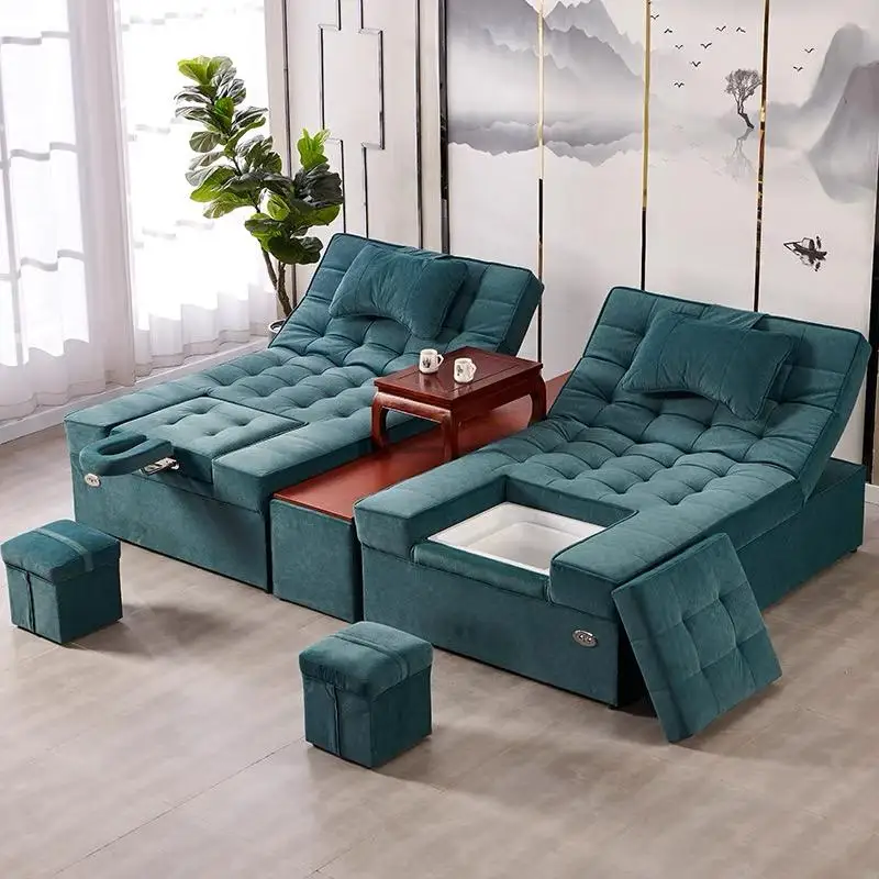 Más diseño, muebles populares personalizados para salón de manicura, sin plomería, silla de pedicura para Spa de pies, masaje relajante rosa de lujo