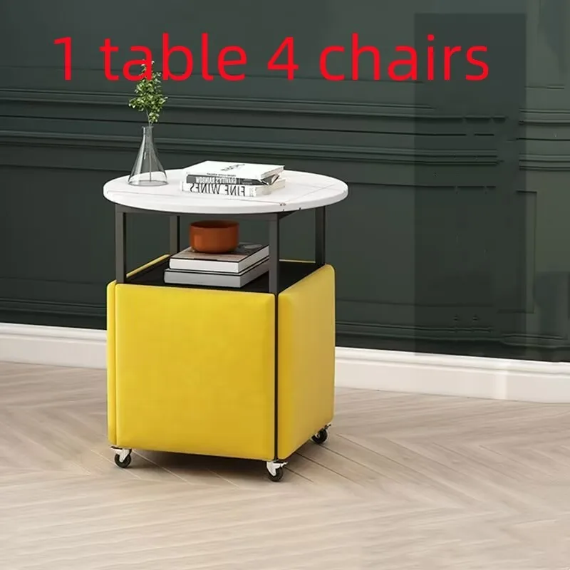 

Modern Folding Living Room Table Stools 4 Stools In 1 Outdoor Table Combination Travel Furniture Set Outdoor Garden Furniture