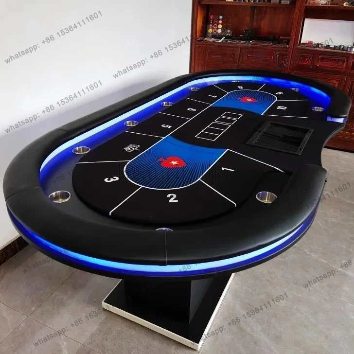 New chips Texas poker table table chess room club special table can be customized size and color