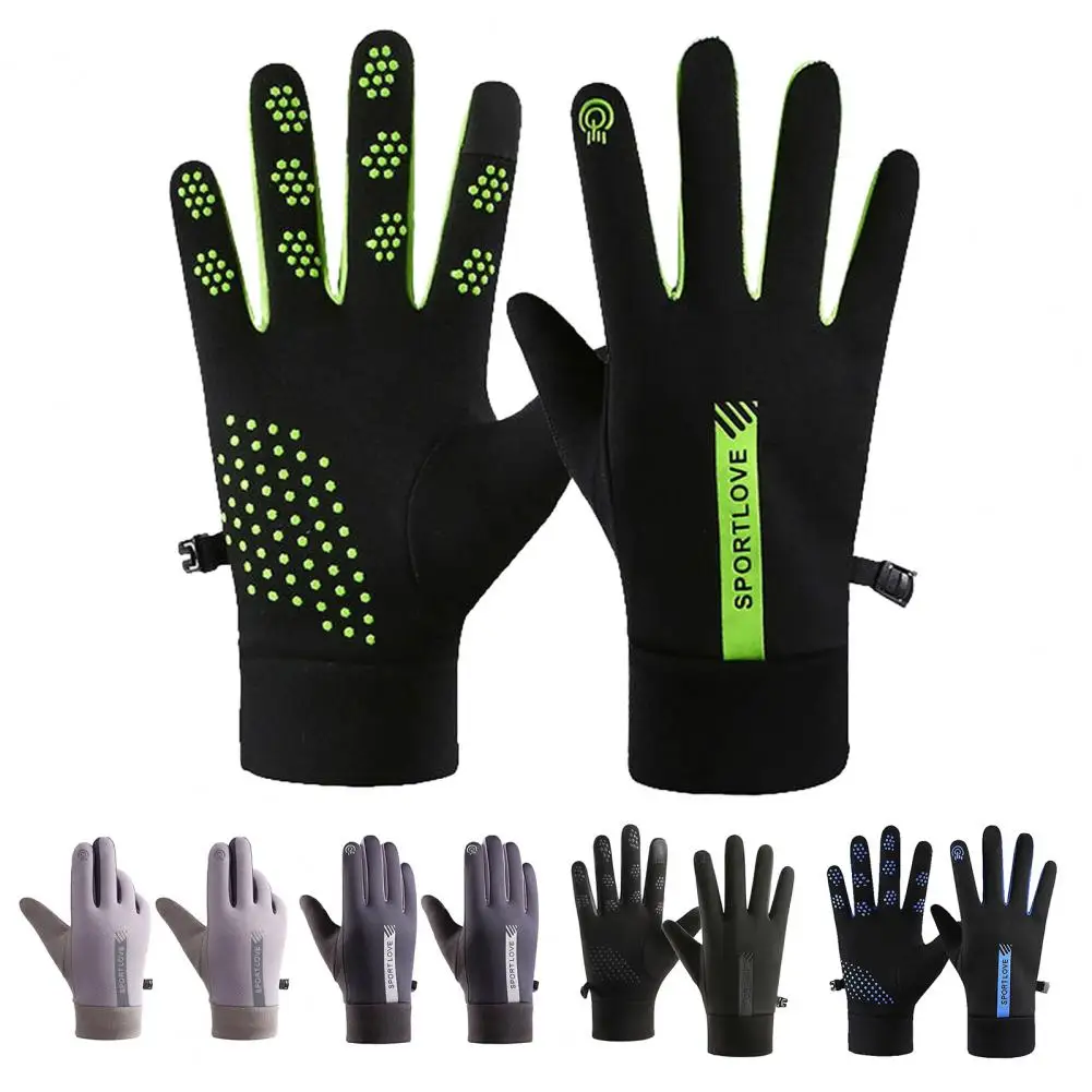 

Classic Gloves Touch Screen Gloves Winter Gloves Splash-resistant Windproof Thick Plush Touch Screen Unisex Outdoor Cycling