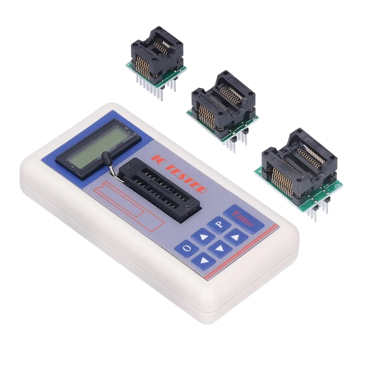 TSH06F Integrated Circuit Tester, Multifunctional Maintenance Tester IC Transistor Meter with 5V 3.3V AUTO Modes