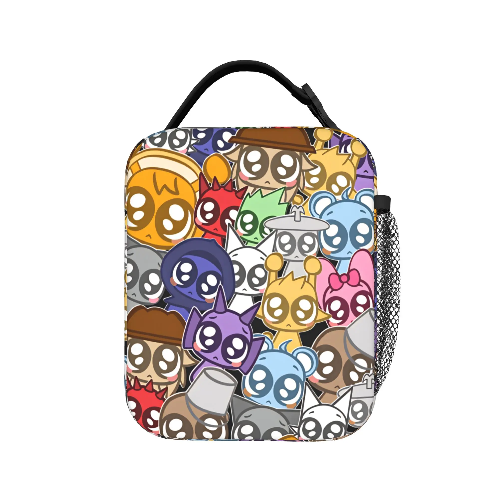 All My Sprunkis Game  Lunch Bag For Men  Print Lunch Box Fashion Picnic Cooler Bag Convenient Oxford Thermal Lunch Bags