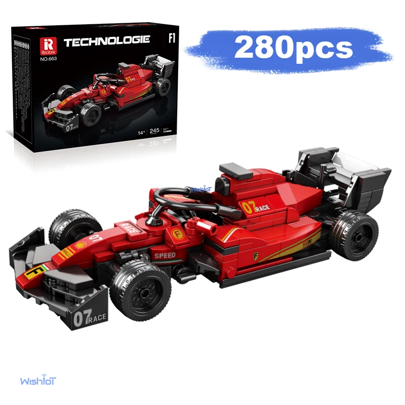 280 قطعة 9X8 سيارة اللبنات 663 التقنية MOC الطوب أفكار التكنولوجيا العالية مجموعات الالعاب جمع DIY بها بنفسك هدية للأطفال البالغين #1