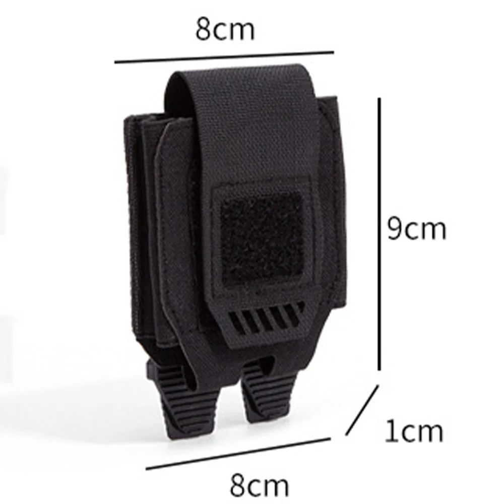 ​ ​ 전술 MOLLE 수갑 파우치 - 경찰 벨트 및 조끼용 범용 듀티 홀스터 |   법 집행 사냥 안전 휴대 케이스 ​