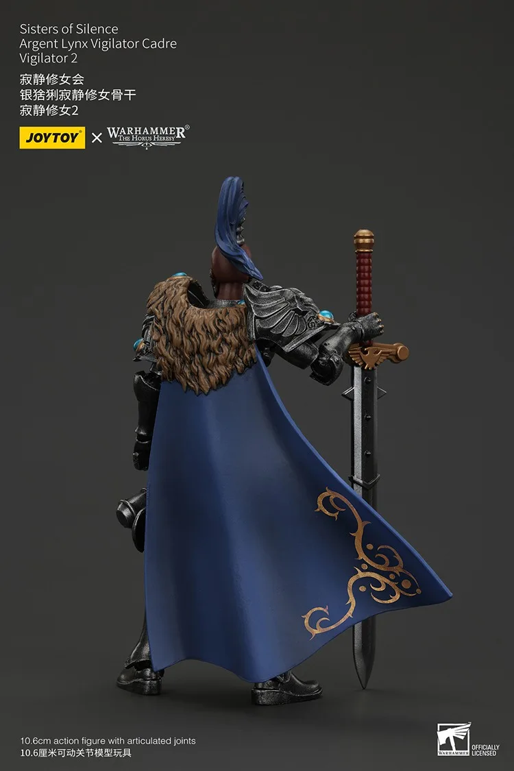 JOYTOY Warhammer "The Horus Heresy" Sisters Of Silence Argent Lynx Vigilator 카드 액션 피규어 인형 컬렉션 장식