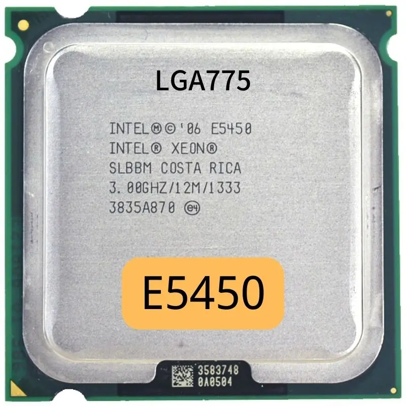 Xeon E5450 Processor 3.0GHz 12M 1333Mhz works on lga 775 mainboard no need adapter