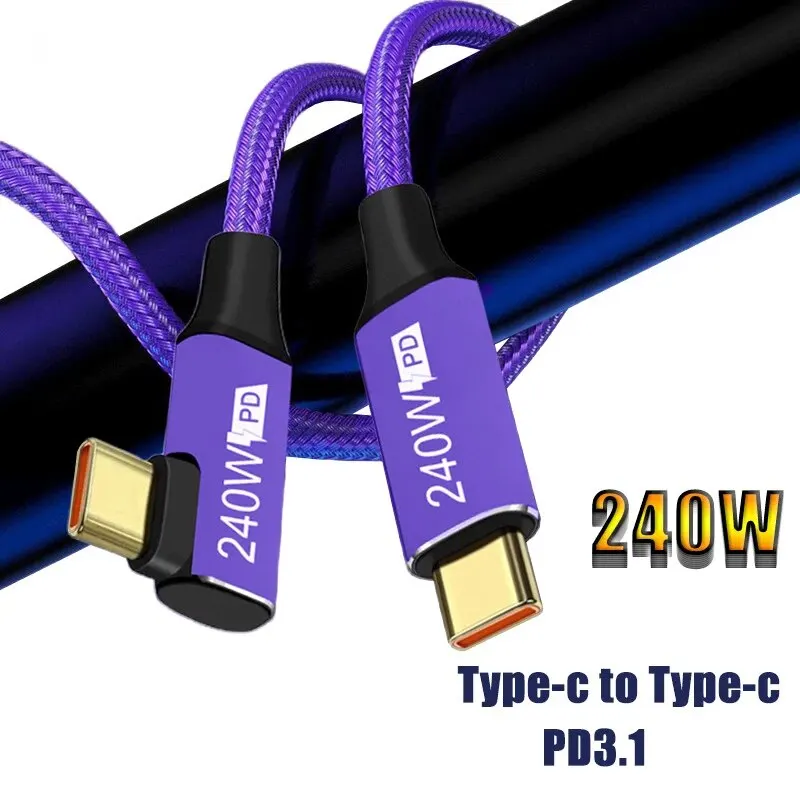 240W 데이터 케이블 5A 화웨이 노트북 Usb-C ~ C Xiaomi Qc3.0 노트북 Pd 듀얼 헤드 Type-C240w Pd 충전 케이블에 적합