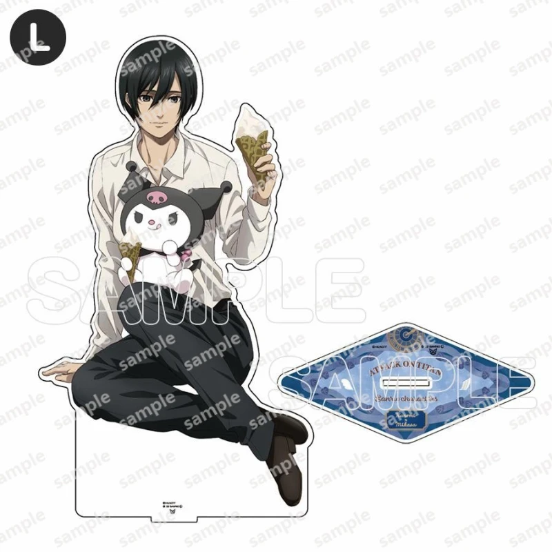 บริษัท Sanrio Attack on Titan อะคริลิค Standup อะนิเมะตัวละครตุ๊กตายืนแผ่น Eren Jaeger Armin Arlert แฟนรวบรวมของขวัญ