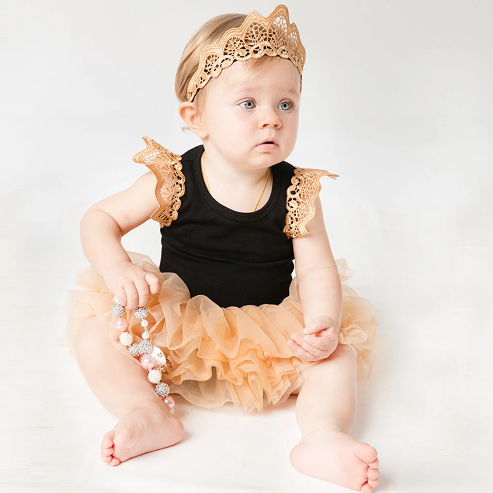 

1 set 1 Baby Girls Princess Dress Set Comfortable Outfit Newborn Girl Clothes Tutu Skirt Headband Party Beach Costume Skirt Set