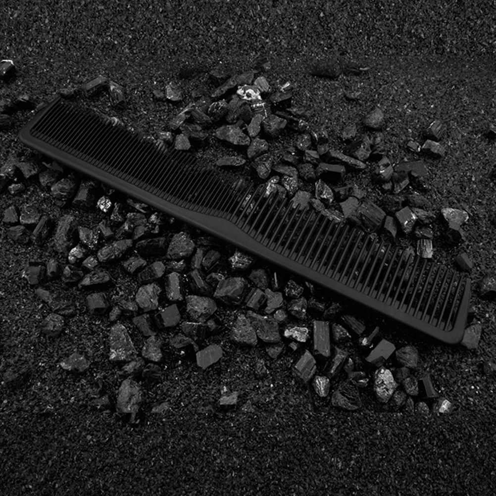 

Mini Resin Two-End Hair Comb Set Portable Dual Purpose Travel Comb For Home Salon Barber Carbon Fiber Style