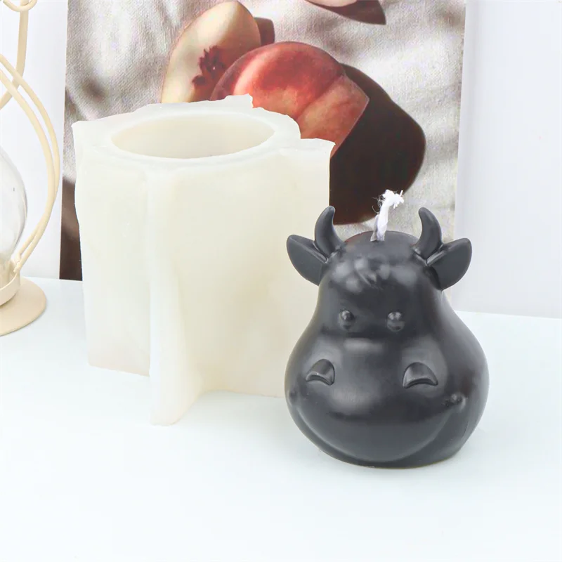 3D Animal Series Silicone Molds DIY Cute Cow Unicorn Deer Scented Candles Plaster Resin Craft Casting Tools Home Handmade Gifts