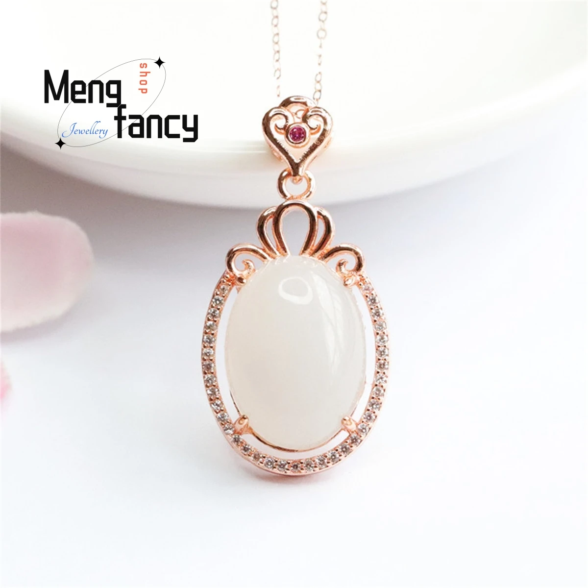 

Natural Hotan Jade Smoke Purple Dove Egg Pendant Necklace Fashion Noble Personality Simple Women Fine Jewelry Charm Luxury Gift