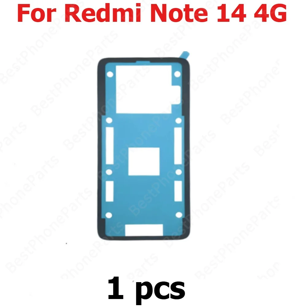 Battery Door Adhesive For Xiaomi Redmi Note 14 Note14 4G Battery Back Cover Tape Housing Adhesive Seal Sticker Glue Phone Parts