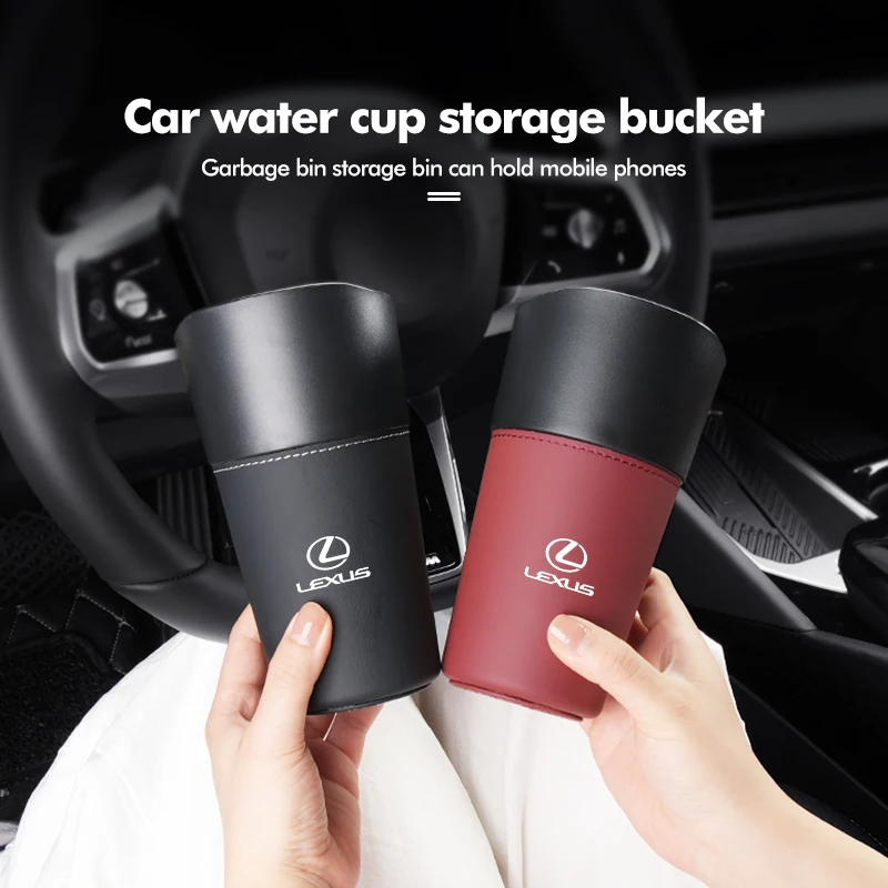 Car Trash Can Leakproof Odor Blocking Waterproof Garbage Bin For Lexus ES350 IS250 IS460 IS220h IS300 LX570 UX250h ES GS